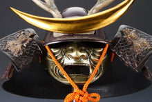 Japanese Samurai Helmet - Shikanosuke Kabuto with Niō Guardian Decoration - Rare Showa Display Piece