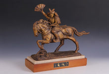 Seibo Kitamura Bronze Sculpture - Samurai Kumagai Naozane, Showa Era