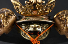 Japanese Samurai Helmet -Great Dragon- with a mask Rare!!  源氏兜 Yasuke