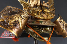 Japanese Samurai Helmet -Great Dragon- with a mask Rare!!  源氏兜 Yasuke