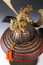 Japanese Samurai Helmet -Great Dragon- with a mask Rare!!  源氏兜 Yasuke