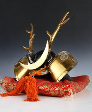 Japanese Samurai Helmet -Yamanaka Shikanosuke Kabuto- Black and Gold Colored