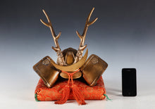 Japanese Samurai Helmet -Yamanaka Shikanosuke Kabuto- Gold Colored