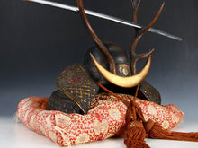 Japanese Samurai Helmet -shikanosuke kabuto- with a Replica Blade