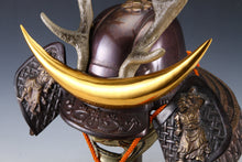 Japanese Samurai Helmet - Shikanosuke Kabuto with Niō Guardian Decoration - Rare Showa Display Piece