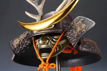 Japanese Samurai Helmet - Shikanosuke Kabuto with Niō Guardian Decoration - Rare Showa Display Piece