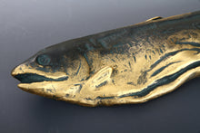 Kitamura Seibo Bronze Salmon Paperweight - Showa Era Japanese Art