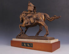 Seibo Kitamura Bronze Sculpture - Samurai Kumagai Naozane, Showa Era