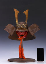 Vintage Japanese Samurai Helmet -Ogre Middle Size- with a mask