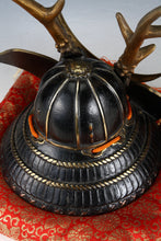 Japanese Samurai Helmet -Yamanaka Shikanosuke Kabuto- Black and Gold Colored
