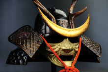 Vintage Japanese Samurai Helmet -shikanosuke kabuto with a mask- Tsushima