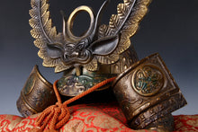 Vintage Japanese Samurai Kabuto Helmet - Tokugawa Ieyasu Style Iron Armor