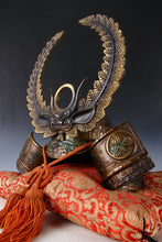 Vintage Japanese Samurai Kabuto Helmet - Tokugawa Ieyasu Style Iron Armor