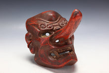 Old Vintage Japanese Paper Clay NOH MASK -Tengu- Braggart Very Rare Product