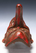 Old Japanese Paper Clay NOH MASK -Tengu- Braggart Very Rare Product