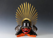 Old Vintage Japanese Samurai Helmet -Hideyoshi's Kabuto- with a mask