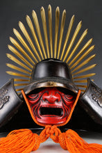 Old Vintage Japanese Samurai Helmet -Hideyoshi's Kabuto- with a mask
