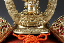 Vintage Massive Japanese Samurai Helmet -Great Dragon Kabuto- with a cushion Shogun Yasuke