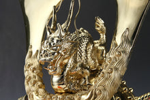 Vintage Massive Japanese Samurai Helmet -Great Dragon Kabuto- with a cushion Shogun Yasuke