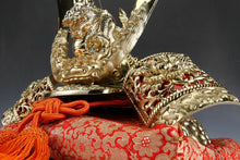 Vintage Massive Japanese Samurai Helmet -Great Dragon Kabuto- with a cushion Shogun Yasuke