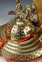 Vintage Massive Japanese Samurai Helmet -Great Dragon Kabuto- with a cushion Shogun Yasuke