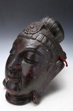 Old Vintage Plaster Buddhism Mask -Sho Kannon- Showa Period 聖観音