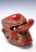 Old Vintage Japanese Paper Clay NOH MASK -Tengu- Braggart Very Rare Product