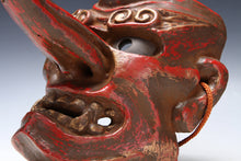 Old Japanese Paper Clay NOH MASK -Tengu- Braggart Very Rare Product