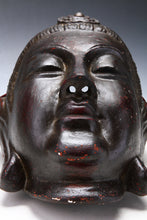 Old Vintage Plaster Buddhism Mask -Sho Kannon- Showa Period 聖観音