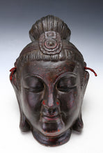 Old Vintage Plaster Buddhism Mask -Sho Kannon- Showa Period 聖観音