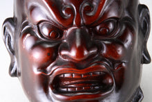 Vintage Japanese Iron Nio Mask  Showa Buddhism Plaque