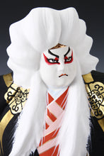 Vintage Japanese Hakata Clay Kabuki Doll -White Leo-