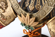 Vintage Yoshitsune Kabuto Samurai Helmet  Japanese Metal Display
