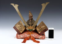 Vintage Yoshitsune Kabuto Samurai Helmet  Japanese Metal Display