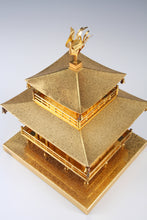 Japanese Vintage Iron and Brass Figure -Temple of the Golden Pavilion- 金閣寺