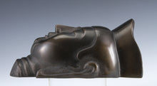 Vintage Japanese Bronze Miroku Mask  Bosatsu Buddhism, Showa Era