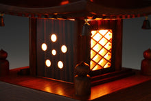 Japanese Vintage Wooden Figure FIVE STORY PAGODA Lamp 五重塔