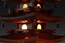 Japanese Vintage Wooden Figure FIVE STORY PAGODA Lamp 五重塔