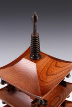 Japanese Vintage Wooden Figure FIVE STORY PAGODA Lamp 五重塔