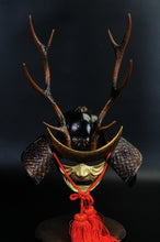 Vintage Japanese Samurai Helmet -shikanosuke kabuto with a mask- Tsushima