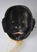 Vintage Hakata Ceramic Noh Mask  Okina, Japanese Shogun Tsushima