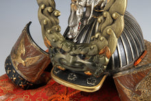 Vintage Japanese Samurai Helmet -Hawk and Leo Kabuto- middle size