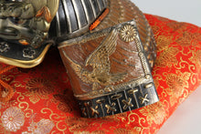 Vintage Japanese Samurai Helmet -Hawk and Leo Kabuto- middle size