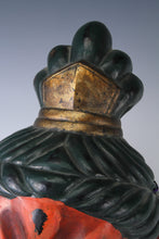 Old Vintage Plaster Buddhism Mask Plaque -Nio- Showa Product