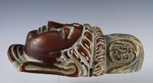 Vintage Paper Clay Kannon Mask  Early Showa Japanese Buddhism Wall Art