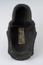 Vintage Paper Clay Kannon Mask  Early Showa Japanese Buddhism Wall Art