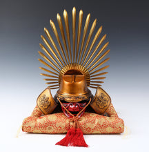 Japanese Massive Samurai Helmet -Hideyoshi's Kabuto- with a mask Rare Color Tsushima