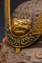 Vintage Beautiful Japanese Samurai Helmet -middle size- with a mask Tsushima