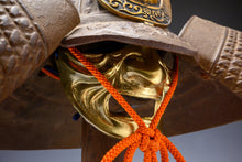 Vintage Beautiful Japanese Samurai Helmet -middle size- with a mask Tsushima