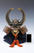 Vintage Japanese Samurai Kabuto Helmet  Tokugawa Ieyasu Style Display Armor
